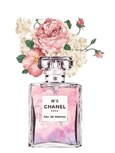 chanel perfume flower print|chanel perfume prints for sale.